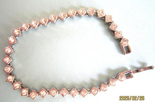 Armband met strass, Handtassen en Accessoires, Armbanden, Gebruikt, Overige materialen, Zilver, Met strass, Verzenden