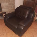 Fauteuil relax cuir 1 personne, Maison & Meubles, Fauteuils, Enlèvement, Comme neuf, Cuir