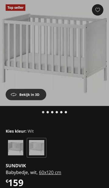 Babybedje met matras beschikbaar voor biedingen