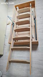 Escalier escamotable pour accès grenier de qualité solide, Utilisé, Enlèvement ou Envoi, Escalier