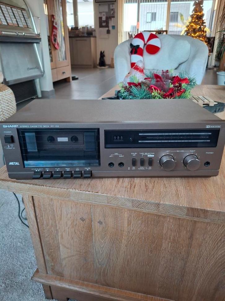 Sharp RT100 vintage cassettedeck!, Audio, Tv en Foto, Cassettedecks, Ophalen