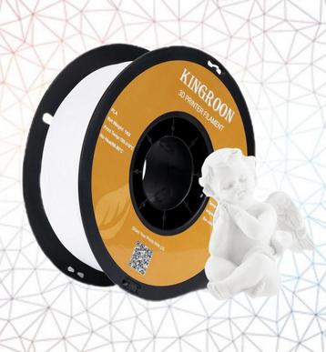 Nouveau filament KINGROON 3D PLA WHITE, nouveau rouleau de 1, Envoi, Neuf