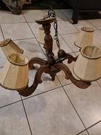 vintage houten luster, Ophalen of Verzenden, Gebruikt