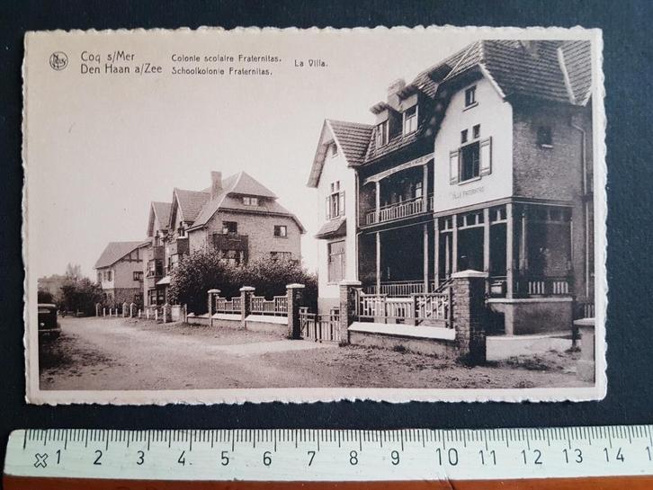 Postkaart De Den Haan a/Zee Coq s/Mer kolonie Fraternitas, Verzamelen, Postkaarten | België, Ongelopen, West-Vlaanderen, 1940 tot 1960