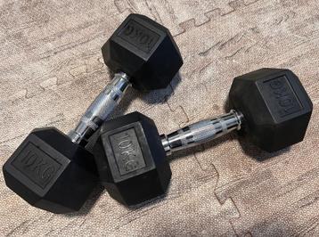 Paar dumbbells - 2 x 10 kg - Gorilla Sports beschikbaar voor biedingen