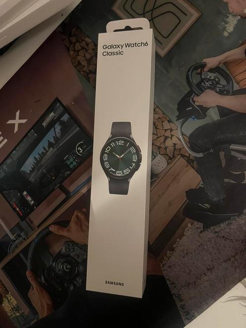 Samasung Galaxy Watch 6 Classic, Handtassen en Accessoires, Smartwatches, Nieuw, Android, GPS, Ophalen