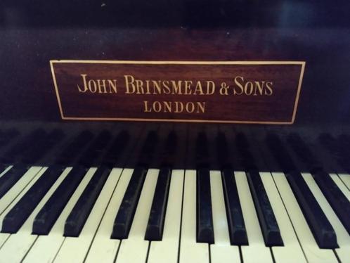 Vleugelpiano, kwart, John Brinsmead & sons., Muziek en Instrumenten, Piano's, Gebruikt, Vleugel, Bruin, Ophalen