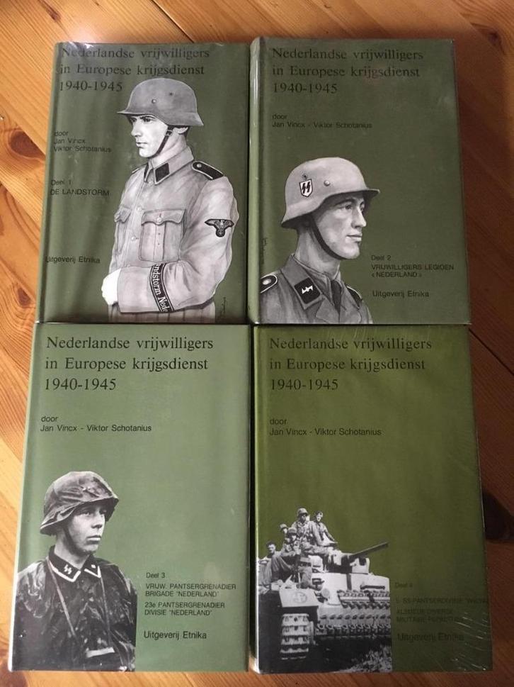 4 boeken collaboratie Nederland vincx oostfront elite ss, Boeken, Oorlog en Militair, Zo goed als nieuw, Landmacht, Tweede Wereldoorlog
