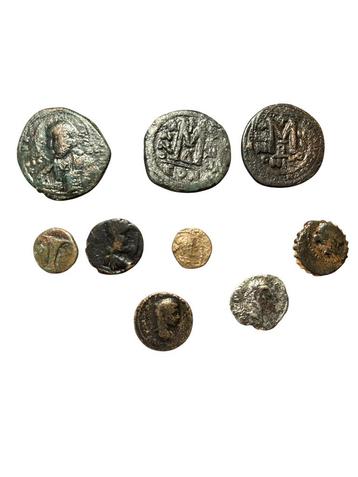 Lot munten - Romeinse, griekse en byzantijnse munten beschikbaar voor biedingen
