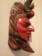 Zuid-Amerikaans gesneden houten masker, Antiek en Kunst, Ophalen of Verzenden