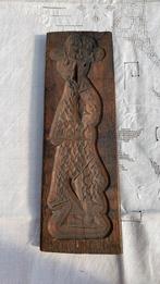 Zeer oude speculaas plank vorm, heer met hoed, Antiek en Kunst, Ophalen of Verzenden