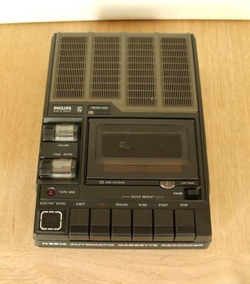 Philips N2214 draagbare cassettespeler vintage. Lees even ! beschikbaar voor biedingen