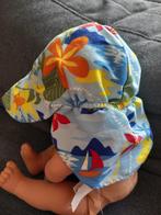 Zonnehoedje met nekbescherming, 6-18 maanden, Kinderen en Baby's, Babykleding | Petten en Hoeden, Ophalen, Gebruikt, Pet