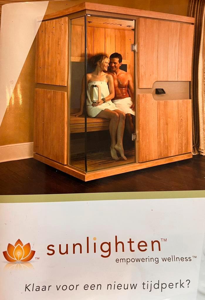 Quasi ongebruikte luxe-infrarood sauna SUNLIGHTEN, Sport en Fitness, Sauna, Zo goed als nieuw, Infrarood, Ophalen