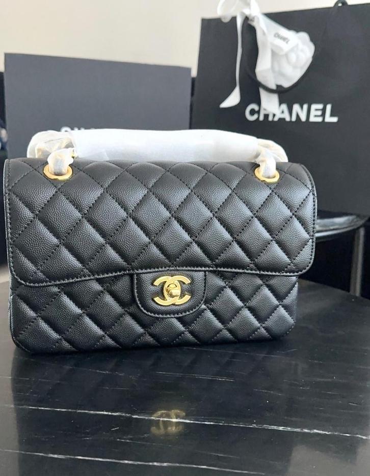 Chanel classic flap tas (small), Handtassen en Accessoires, Tassen | Damestassen, Nieuw, Schoudertasje, Zwart, Ophalen of Verzenden
