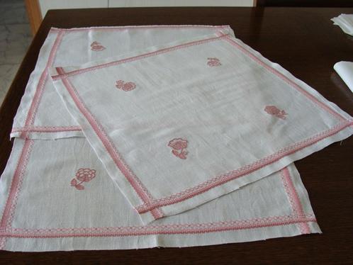 Tissus pour serviette de table, 3 coupons d'organza neuf, Hobby en Vrije tijd, Stoffen en Lappen, Zo goed als nieuw, Overige materialen