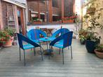 Table jardin avec chaises, 4 places, Utilisé, Salons de jardin