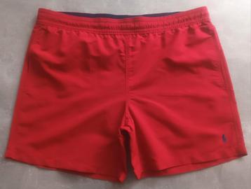 Short maillot Ralph Lauren rouge pour homme T M