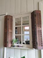 landelijke spiegel met deurtjes, Huis en Inrichting, Woonaccessoires | Spiegels, Minder dan 50 cm, Nieuw, Ophalen of Verzenden