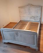 Lit ancien 2m x 1,3m avec sommier à lattes et matelas, Enlèvement ou Envoi