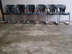 Willy Rizzo cantilever stoelen, Huis en Inrichting, Stoelen, Ophalen, Vintage mid-century, Zwart, Zo goed als nieuw