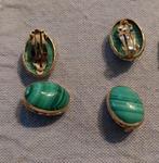 Divers bijoux en Malachite année 1970 - 1980, Bijoux, Sacs & Beauté, Enlèvement ou Envoi