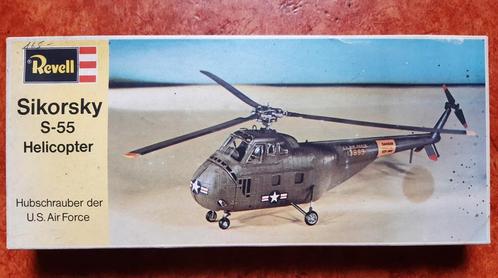 Sikorsky S-55 Helikopter, Revell 1/48, Hobby en Vrije tijd, Modelbouw | Vliegtuigen en Helikopters, Zo goed als nieuw, Helikopter