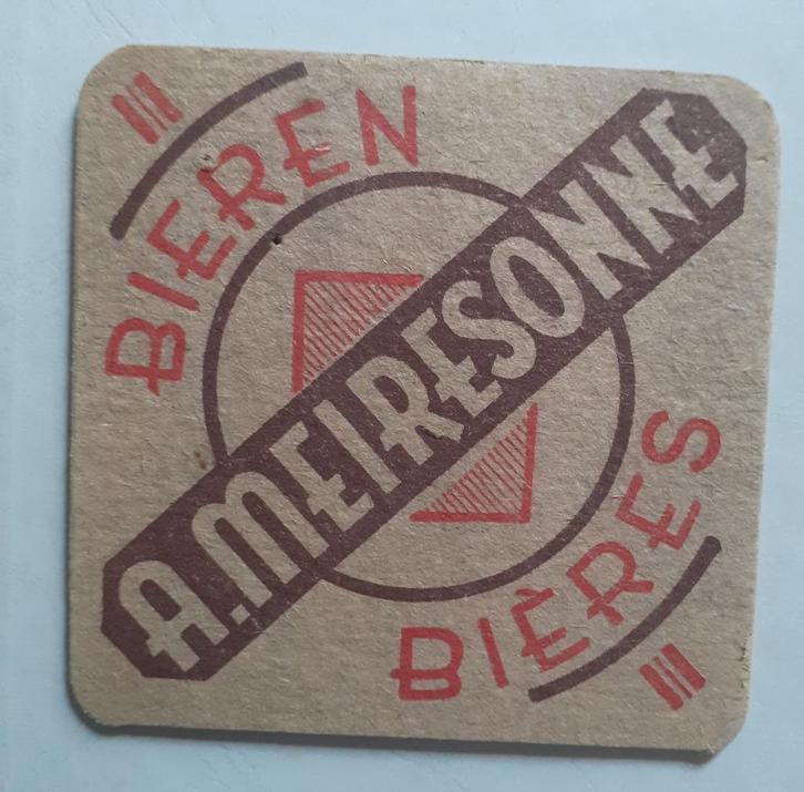 MEIRESONNE oud viltje BIEREN, Verzamelen, Merken en Reclamevoorwerpen, Gebruikt, Overige typen, Ophalen of Verzenden