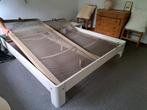 Witte Auping Auronde 180x200 cm met tafel., Huis en Inrichting, Slaapkamer | Bedden, Ophalen, Zo goed als nieuw, Wit
