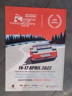Porsche Days - Spa Francorchamps - affiche 2022, Collections, Sport, Utilisé, Enlèvement ou Envoi, Rectangulaire vertical