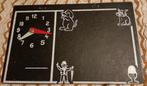 Tableau noir plat / planche vintage avec horloge pour enfant, Divers, Enlèvement ou Envoi, Comme neuf, Tableau noir