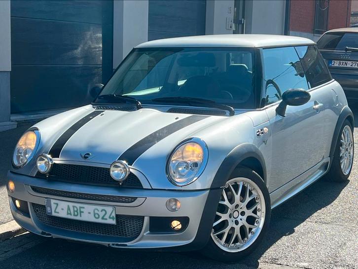 Mini Cooper 1.6i 2004 193Mkm JOHN WORKS SET AIRCO VELGEN, Auto's, Mini, Bedrijf, Te koop, Cooper, ABS, Airbags, Alarm, Bochtverlichting