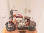 Moto décorative en métal - style vintage (31 cm), Enlèvement ou Envoi, Moteur