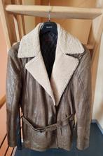Lederen winterjas heren. Maat 50. Merk Offset., Kleding | Heren, Jassen | Winter, Ophalen, Zo goed als nieuw, Maat 48/50 (M)