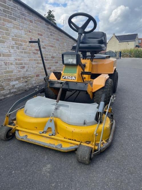 frontmaaier STIGA, Tuin en Terras, Zitmaaiers, Gebruikt, 90 tot 120 cm, Elektrische starter, Mulchfunctie, Ophalen of Verzenden