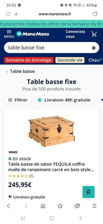 Table basse 