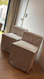 6 stuks eetkamerstoelen, off white, op wieltjes, Ophalen, Zo goed als nieuw