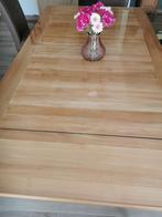 Teak tafel Ventura, Ophalen, 100 tot 150 cm, Glas, 200 cm of meer