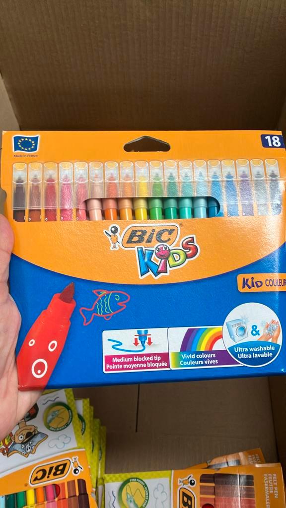 13 boîtes de feutres BIC Kids – 18 couleurs (neufs), Kinderen en Baby's, Speelgoed | Overig, Nieuw, Ophalen of Verzenden