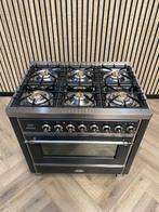 Luxe Boretti Majestic Gaz 90cm + Four Multifonctionnel, Gaz, Plaque chauffante, Comme neuf, 95 cm ou plus