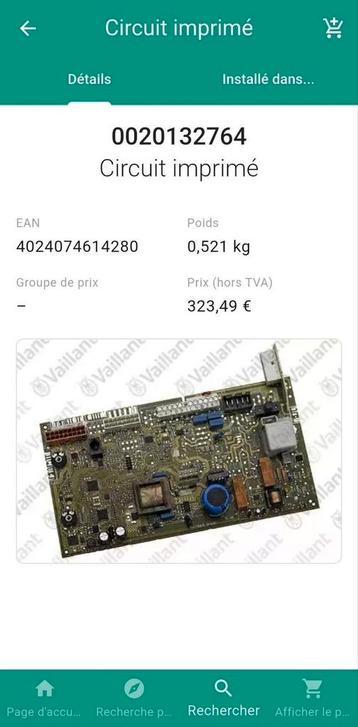 Vaillant EcoTec printplaat / Vaillant 0020132764 nieuwe beschikbaar voor biedingen