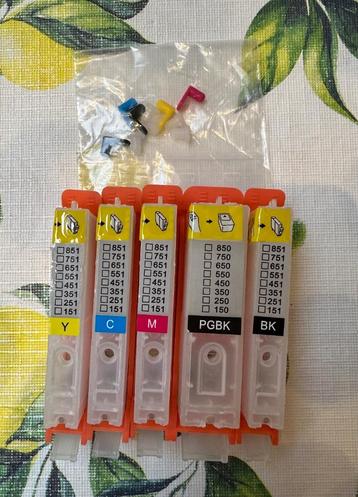 Lege printer cartridges CLI-551BK C M Y, PGI-550BK. beschikbaar voor biedingen
