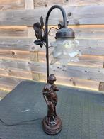 Art nouveau tafellamp in brons, Antiek en Kunst, Ophalen, Brons