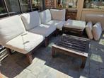 Tuinzetel en kussens, Tuin en Terras, Ophalen, 4 zitplaatsen, Gebruikt, Bijzettafel