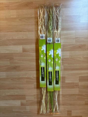 3 Sets decoratie - Paastakken kleuren groen geel en wit beschikbaar voor biedingen