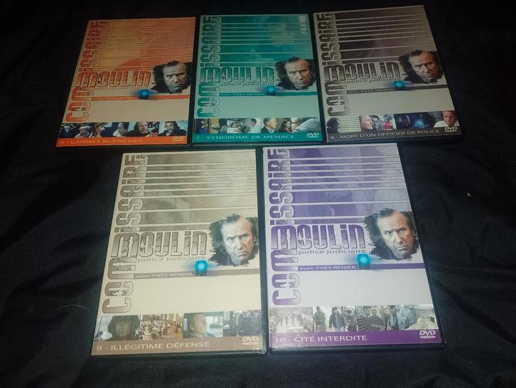 Te koop lot van 5 dvd's uit de Commissaire Moulin serie, Cd's en Dvd's, Dvd's | Tv en Series, Zo goed als nieuw, Drama, Vanaf 9 jaar