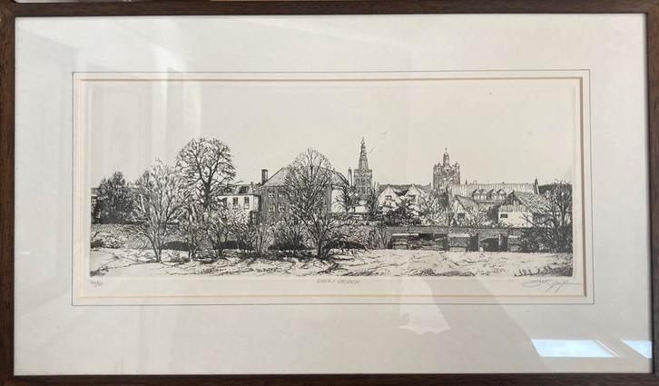 Ets jan van rijsewijk, Antiek en Kunst, Kunst | Etsen en Gravures, Ophalen