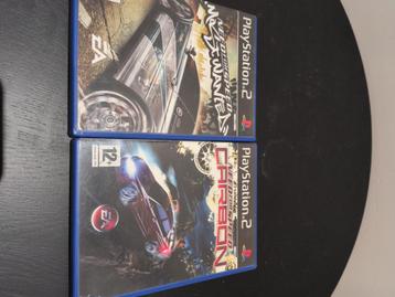 Playstation 2: Need for speed most wanted & carbon beschikbaar voor biedingen