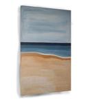 Minimalistische weergave strand canvas 60x90cm - 18mm., Huis en Inrichting, Woonaccessoires | Schilderijen, Tekeningen en Foto's