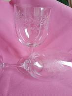 2 verres à vin en cristal, Collections, Enlèvement, Utilisé
